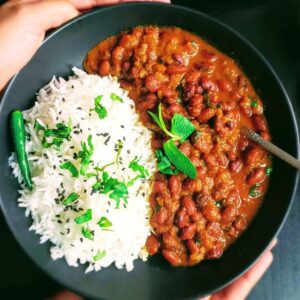 Rajma+ 4 Puri+ Rice+ Saled